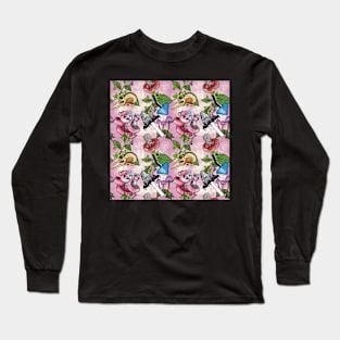 Botanist's Deadly Plants and Mushrooms Pink Long Sleeve T-Shirt